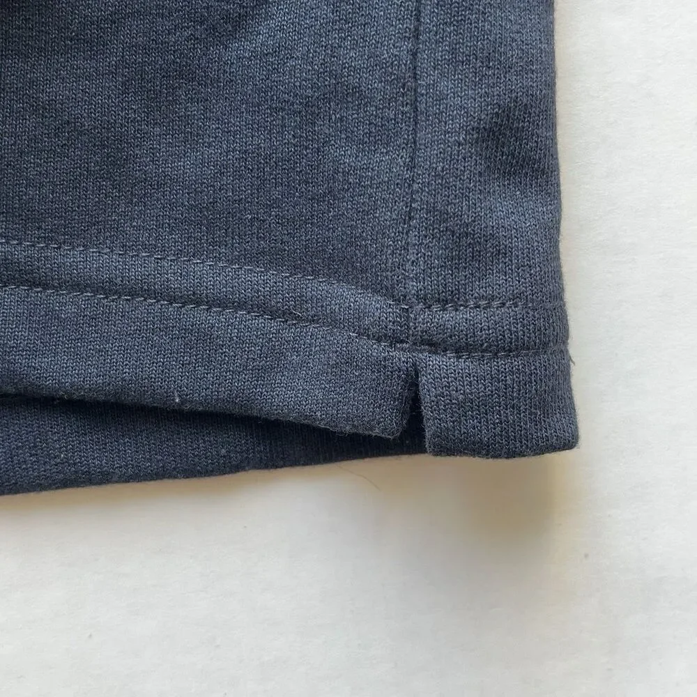 UNTUCKIT Parkson 1/4 Snap Fleece Pullover Sweatshirt Navy Pocket & Slits Size L